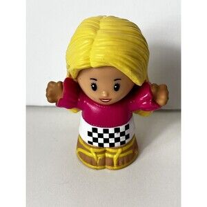 Mattel Fisher-Price Little People Barbie Blonde Race Car Driver